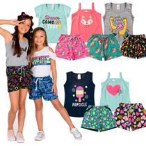 Kit 5 Conjuntos Verão Roupa Infantil Juvenil 1 ao 8 Menina - Anale