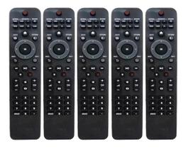 Kit 5 Controle Compatível Com Tv Philips 40pfl3805d/78