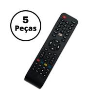Kit 5 Controle Compatível Philco Smart Tv LED