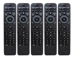 Kit 5 Controle Compatível Tv Televisão Philips Lcd 5604 7445