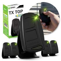 Kit 5 Controle De Portão Eletrônico Tx Top 433mhz Para Garen Rcg Agl Seg Cor Preto 5 Unidades