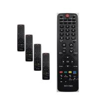 Kit 5 Controle Remoto Compatível com Tv H Buster Led/lcd