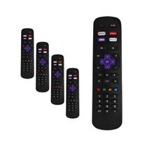 Kit 5 Controle Remoto Para TV Semp TCL Toshiba Roku Smart