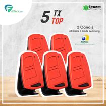 Kit 5 Controle Remoto Portão Universal Garen Ipec Alarme 433