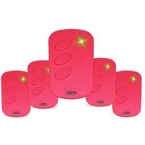 Kit 5 Controles Eletronico Ipec 433 Mhz Tx Deco Rosa Portão