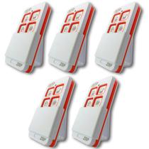 Kit 5 Controles Remoto 433,92 Tx Zap 4 Teclas Alarme Portão Automático Kit 5 Controles Remoto 433,92 Tx Zap 4 Teclas Alarme Portão Automático
