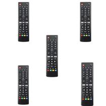 Kit 5 Controles Remoto Compatível Tv Lcd LG FUNCAO Netflix Prime