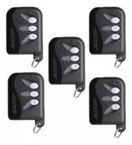 Kit 5 Controles Remotos Portão Eletrônico Cerca Elétrica Alarme 433mhz Sulton 3 Botões