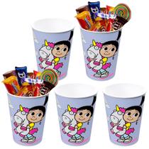 Kit 5 Copo 320ml Agnes Meu Malvado Favorito Infantil Suco e Refri
