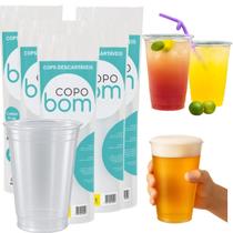 Kit 5 Copo Descartável 550ml Liso Chop e Bebidas Com 250 Un. Kit 5 Copo Descartável 550ml Liso Chop e Bebidas Com 250 Un.