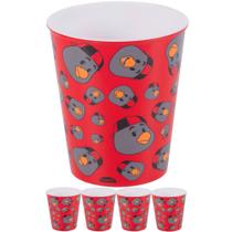 Kit 5 Copo Flamengo Festa Aniversario Tematica Infantil