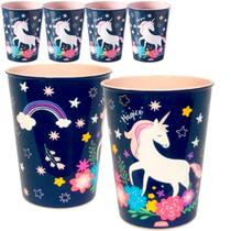 Kit 5 Copo Unicornio Festa Aniversario Tematica Infantil
