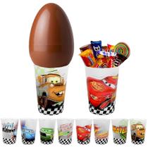 Kit 5 Copos 320ml Infantil Relâmpago Mcqueen p/ Base de Ovo de Páscoa