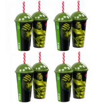 Kit 5 Copos do Hulk de Orelha Festa Infantil Decoração Lembrancinha Aniversário