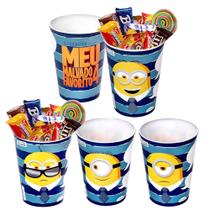 Kit 5 Copos Lembrancinha Decoração de Festa do Minions