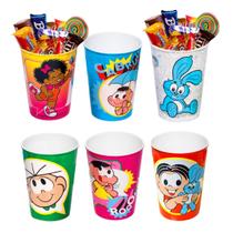 Kit 5 Copos Lembrancinhas Turma da Mônica Decoração Festa