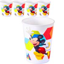 Kit 5 Copos Mickey 320ml Lembrancinha Festa Aniversario