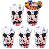 Kit 5 Copos Mickey para Doces Decoração de Festa infantil e Lembranças 320ml