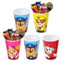 Kit 5 Copos p/ Doces Lembrancinhas de Festa Patrulha Canina