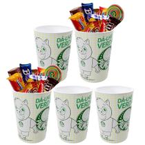 Kit 5 Copos Palmeiras para Doces Decoração de Festa Oficial