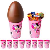 Kit 5 Copos para base de Ovos de Páscoa Caseiro da Minnie Rosa