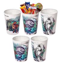 Kit 5 Copos para Doces Festa Infantil Lembrancinha Dinossauro Jurassic World