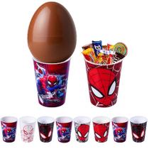 Kit 5 Copos para Ovo de Páscoa 320ml Spider Homem Aranha