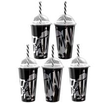 Kit 5 Copos Shake Batman para Festa infantil e Aniversário 500ml