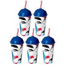 Kit 5 Copos Super Homem Colorir Lembrança de Festa Decoração Kit 5 Copos Super Homem Colorir Lembrança de Festa Decoração