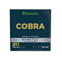 kit 5 Cordas Giannini Violão 011 GEEFLK PN Nanotec 85/15