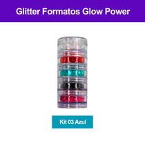 Kit 5 Cores Festa Carnaval Glitter Formatos Glow Power Colormake Vegano Brilho Facial Corporal 5g Cada