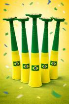 Kit 5 Cornetas Brasil 31cm Verde Amarelo Torcida Copa do Mundo Kit 5 Cornetas Brasil 31cm Verde Amarelo Torcida Copa do Mundo