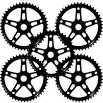 Kit 5 Coroas Roda Dentada Engrenagem 46 Dentes Grande 5 Furos Preta Para Bicicleta Aro 26 24 20 Kit 5 Coroas Roda Dentada Engrenagem 46 Dentes Grande 5 Furos Preta Para Bicicleta Aro 26 24 20