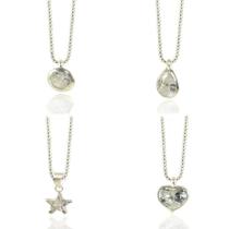 Kit 5 Corrente Colar Ponto Luz Atacado Revenda Prata 925 Kit 5 Corrente Colar Ponto Luz Atacado Revenda Prata 925