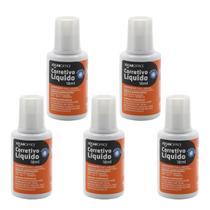 Kit 5 Corretivos Escolares branquinhos 18ML A Base D'agua Kit 5 Corretivos Escolares branquinhos 18ML A Base D'agua