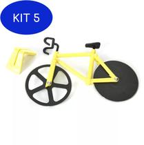 Kit 5 Cortador Pizza Paixão Pedal Bicicleta Aço Inox Bike - Dolce Home