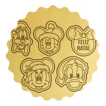 Kit 5 Cortadores Biscoito Turma Mickey Natal Kit 5 Cortadores Biscoito Turma Mickey Natal