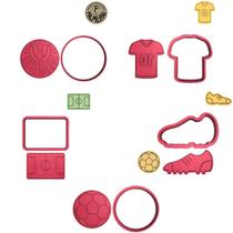 Kit 5 Cortadores Palmeiras Camisa Chuteira Campo Bola