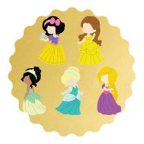 Kit 5 Cortadores Princesas Modulares Disney