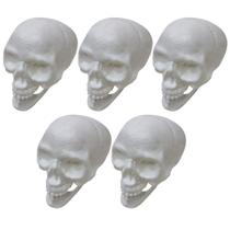 Kit 5 Cranio Caveira Esqueleto Decorativo Plastico Halloween - Pais e filhos