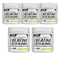 Kit 5 Creatina + Beta Alanina Sem Sabor 5x200g FNB Sports Nutrition