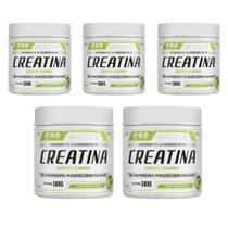 Kit 5 Creatina em Pó Zero Carbo 5x300g Sabor LimãoFNB Sports Nutrition