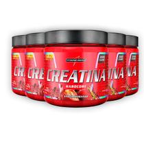Kit 5 Creatina Hardcore Integral Medica Morango 350g Kit 5 Creatina Hardcore Integral Medica Morango 350g