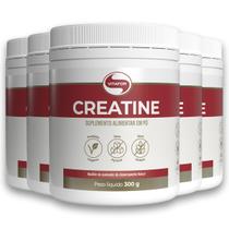 Kit 5 Creatina Monohidratada Creatine Vitafor 300g