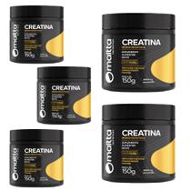 Kit 5 Creatina Monohidratada em pó Sem sabor 5x150g Maltta