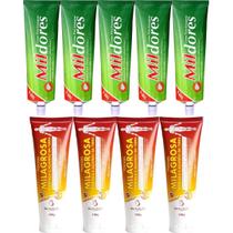 Kit 5 Creme Para Massagem Mil Dores 100g + 4 Pomada Massageadora Milagrosa 150g