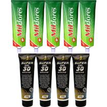 Kit 5 Creme Para Massagem Mil Dores 100g + 4 Super Gel 30 Ervas 150g