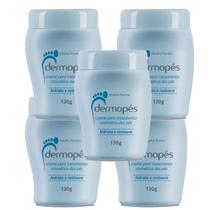 Kit 5 Creme Para Tratamento Cosmético dos Pés Rachaduras Fissuras 130g