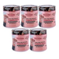 Kit 5 Creme Pimenta Negra 200g