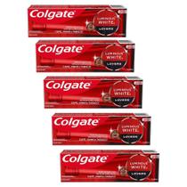 Kit 5 Cremes Dentais Colgate Luminous White Lovers Café 70g Kit 5 Cremes Dentais Colgate Luminous White Lovers Café 70g